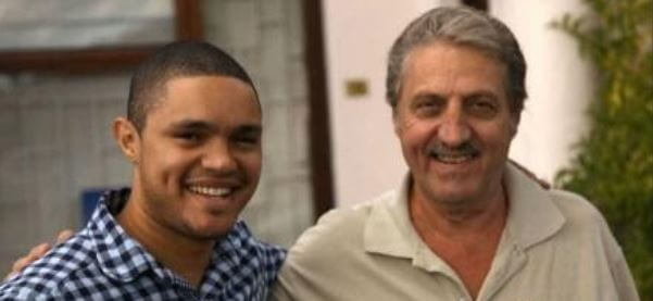 Abel Shingange stepson Trevor Noah with his dad.